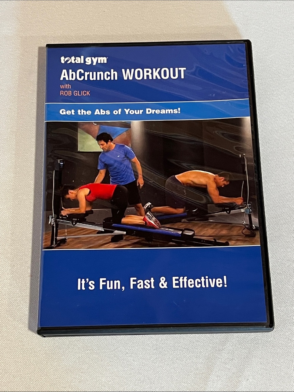 Total Gym AbCrunch WORKOUT DVD - Blue Cover